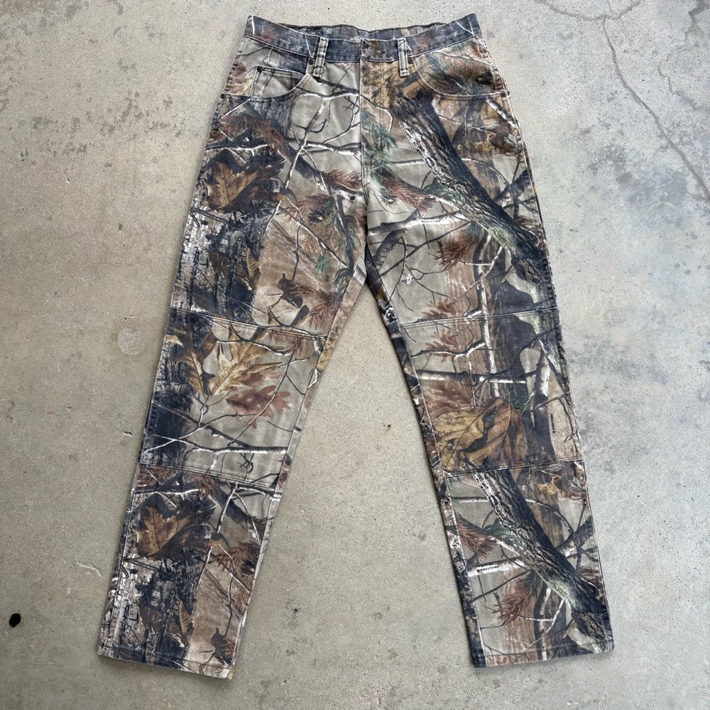Wrangler Double Knee Realtree Woodland Camo Jeans Men's 32x32 97GR1AP
